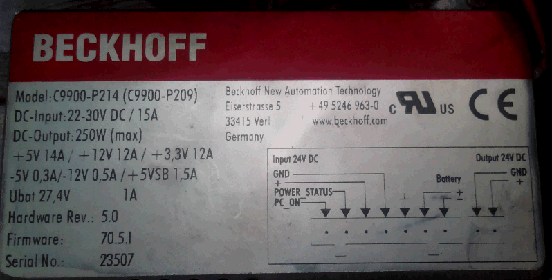 beckhoff образец заказа