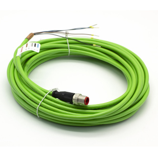 Кабель Beckhoff ZK4000-5100-2100 Encoder cable, PUR, flex, M12, plug, straight, male, 5-pin, A‑coded – open end, 10.00 m фото 133366