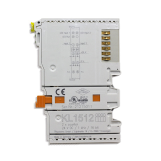 Модуль ввода/вывода Beckhoff KL1512 2-channel, up/down counter, 24 V DC, 1 kHz, 16 bit counter фото 134298