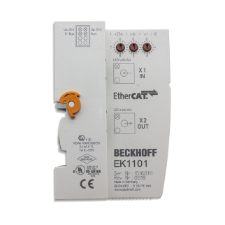 Контроллер ввода/вывода Beckhoff EK1101 EtherCAT Coupler with ID switch for E-bus terminals (ELxxxx) фото 134304